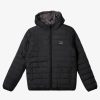 Nino Quiksilver Chaquetas & Abrigos | Scaly - Chaqueta Acolchada Reversible Para Chicos 8-16 Black