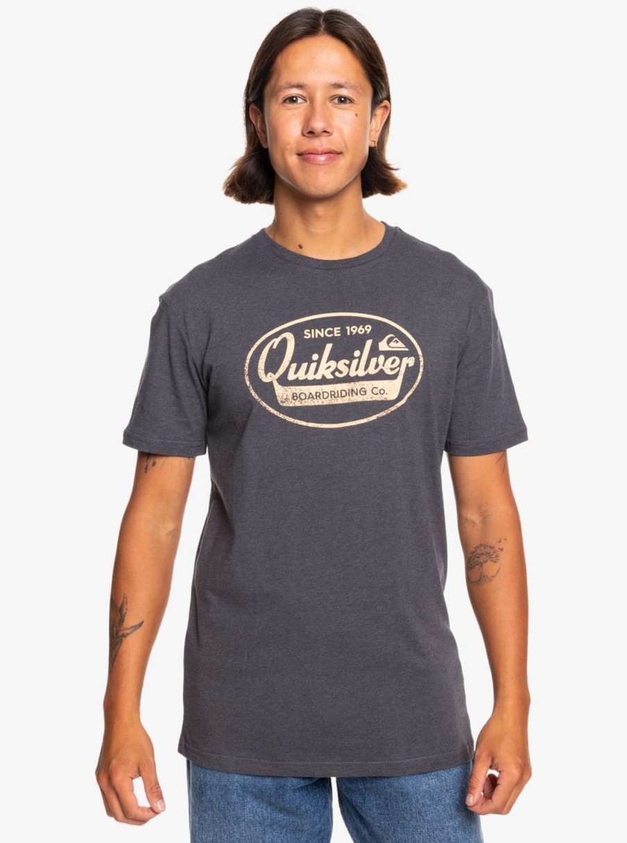 Hombre Quiksilver Camisetas & Polos | What We Do Best - Camiseta Para Hombre Charcoal Heather