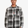 Hombre Quiksilver Camisas | Motherfly - Camisa De Manga Larga Para Hombre Lgh Motherfly