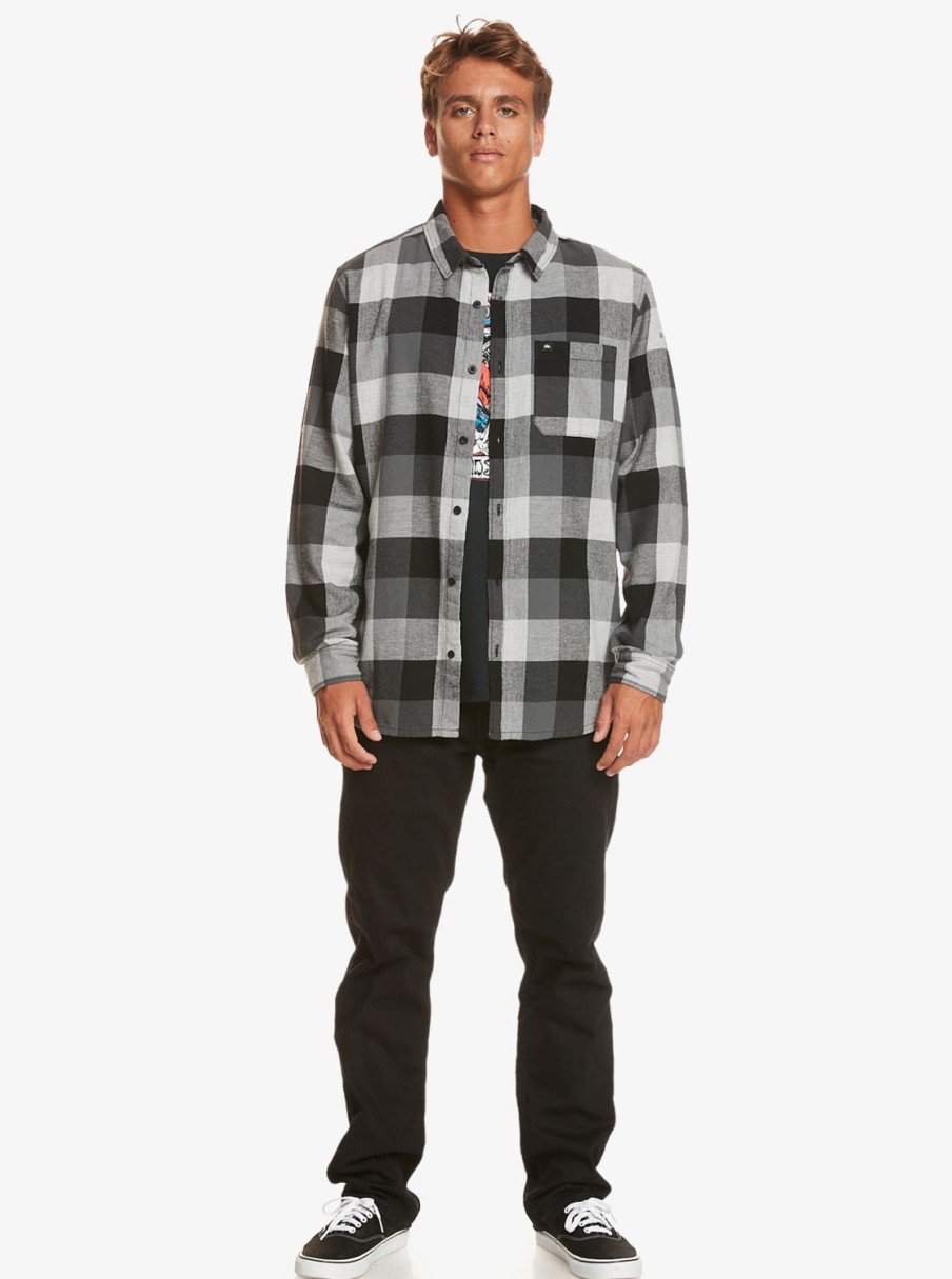 Hombre Quiksilver Camisas | Motherfly - Camisa De Manga Larga Para Hombre Lgh Motherfly