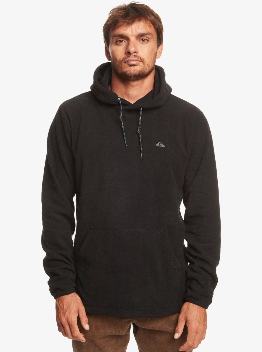 Hombre Quiksilver Sudaderas & Jerseis | Essentials - Polar Con Capucha Para Hombre Black