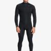 Hombre Quiksilver Trajes De Surf | 4/3Mm Everyday Sessions - Traje De Surf Con Cremallera En La Espalda Para Hombre Black