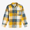 Nino Quiksilver Camisas | Motherfly Boy - Camisa De Manga Larga Para Chicos 2-7 Mustard Motherfly