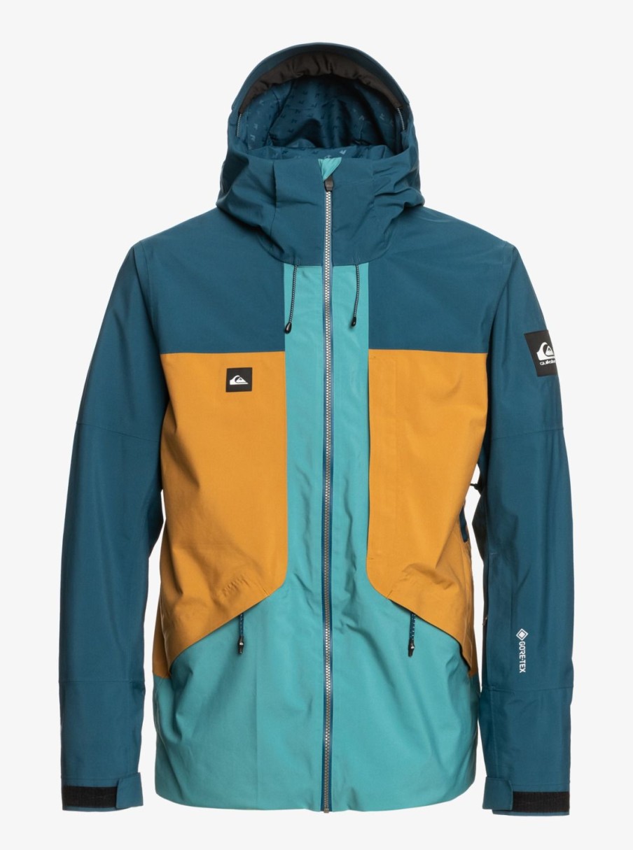 Hombre Quiksilver Chaquetas De Snow | Forever Stretch Gore-Tex® - Chaqueta Tecnica Snow Para Hombre Majolica Blue