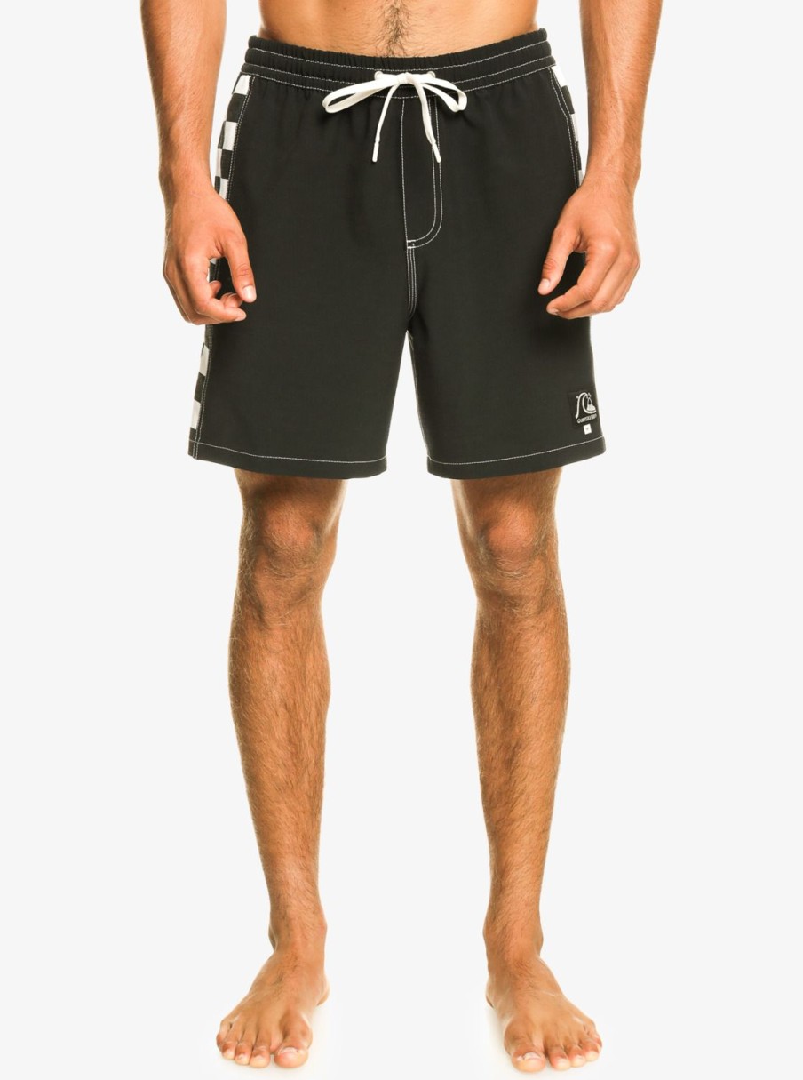 Hombre Quiksilver Trajes De Bano | Original Arch 17" - Short De Natacion Para Hombre Black