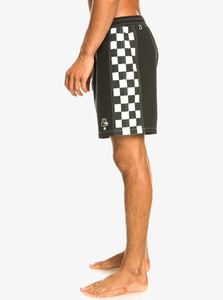 Hombre Quiksilver Trajes De Bano | Original Arch 17" - Short De Natacion Para Hombre Black