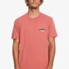 Hombre Quiksilver Camisetas & Polos | Bold Move - Camiseta Para Hombre Mineral Red