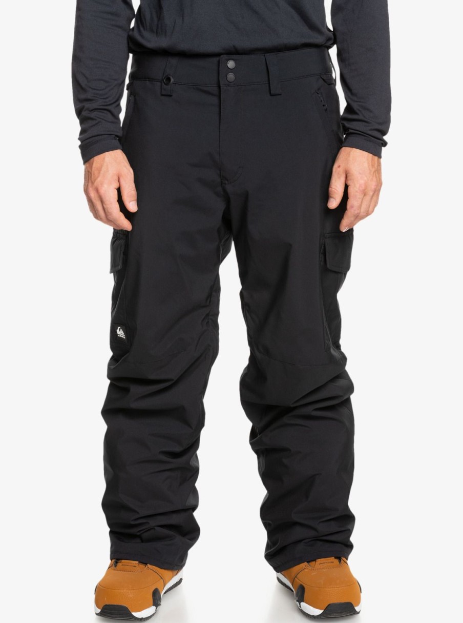 Hombre Quiksilver Pantalones De Snow | Porter - Pantalon Para Nieve Para Hombre True Black