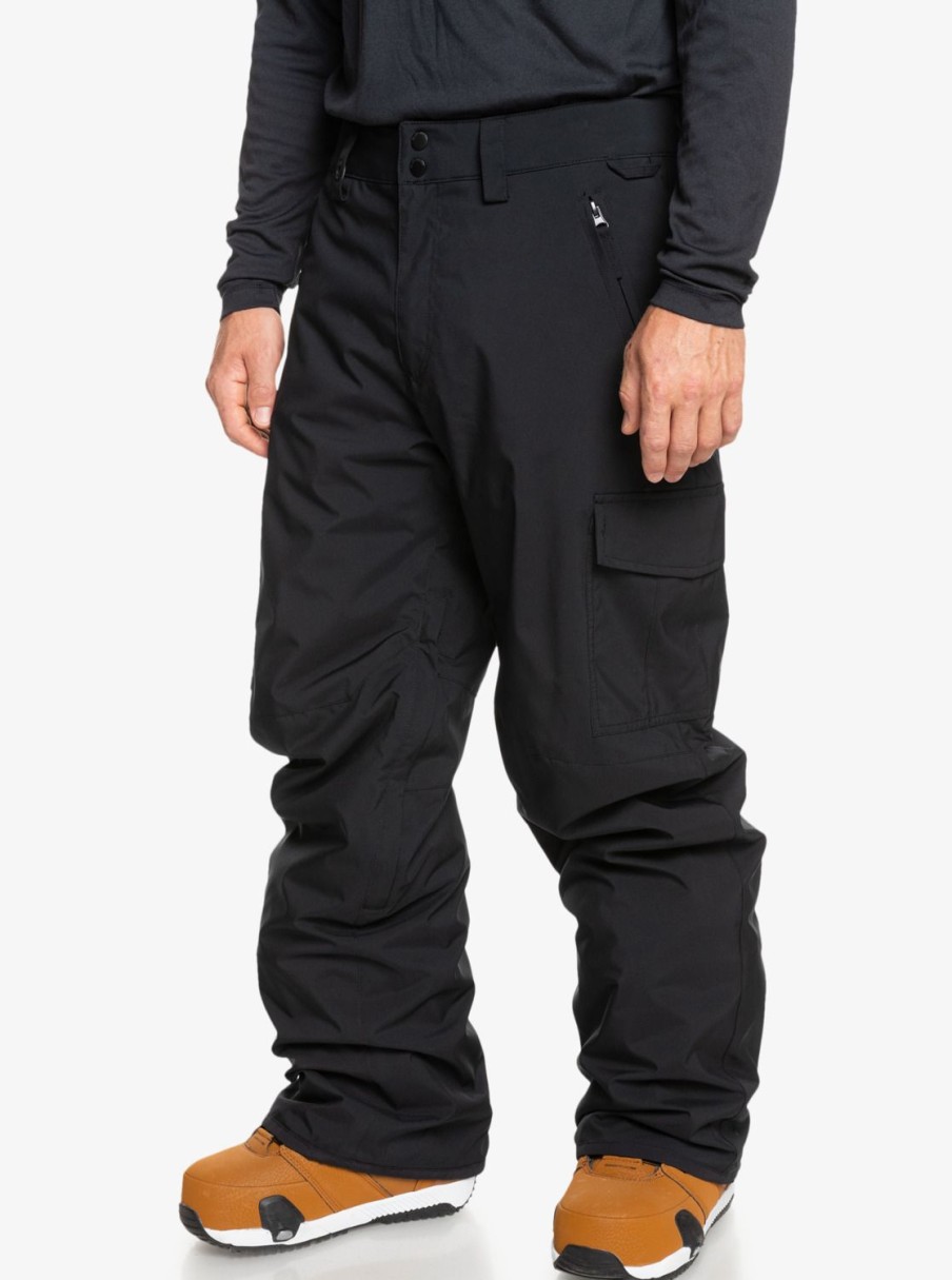 Hombre Quiksilver Pantalones De Snow | Porter - Pantalon Para Nieve Para Hombre True Black