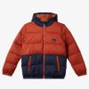 Nino Quiksilver Chaquetas & Abrigos | Wolfs Shoulders - Chaqueta Acolchada Para Chicos 8-16 Baked Clay