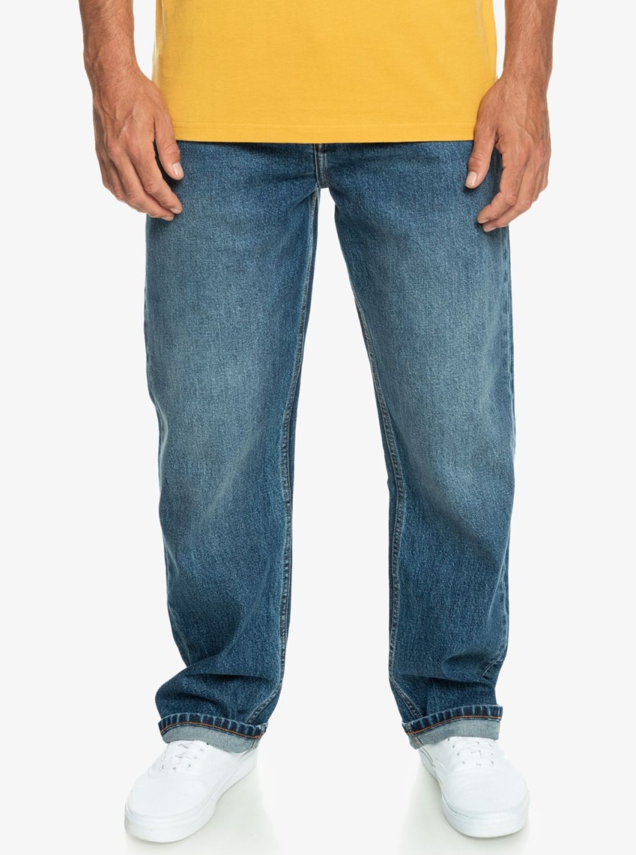 Hombre Quiksilver Pantalones | Aqua Cult Vaquero Para Hombre Aged