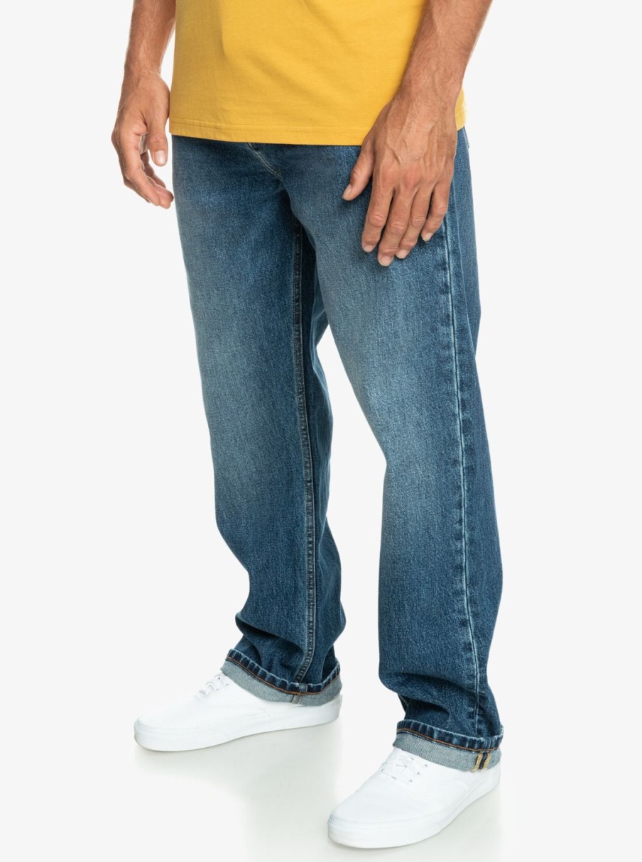 Hombre Quiksilver Pantalones | Aqua Cult Vaquero Para Hombre Aged