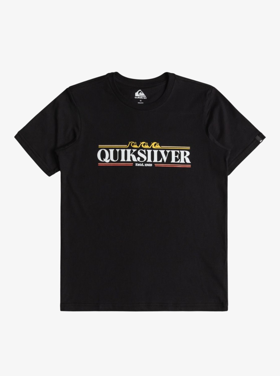 Nino Quiksilver Camisetas | Gradient Line - Camiseta Para Chicos 8-16 Black