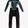 Nino Quiksilver Trajes De Surf | 3/2Mm Prologue - Traje De Surf Con Cremallera En La Espalda Para Chicos 2-7 Black/Jet Black/Angel Blue