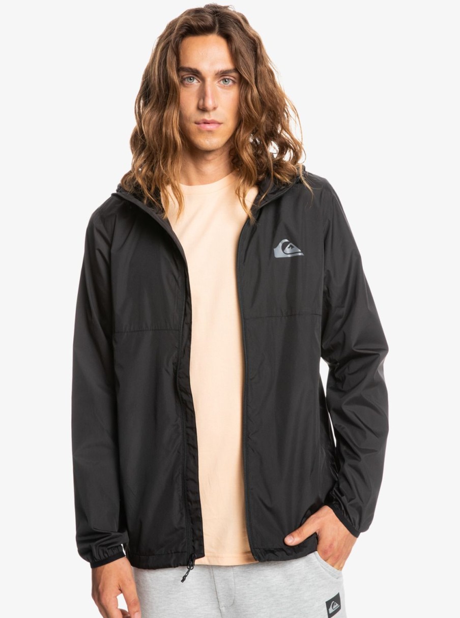 Hombre Quiksilver Chaquetas & Abrigos | Everyday - Chaqueta Cortaviento Para Hombre Black