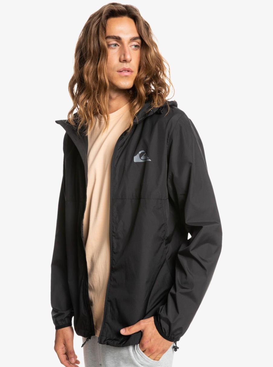 Hombre Quiksilver Chaquetas & Abrigos | Everyday - Chaqueta Cortaviento Para Hombre Black