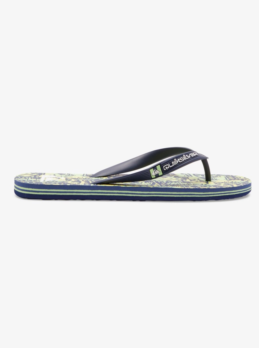 Hombre Quiksilver | Molokai Art Gregg Kaplan - Chanclas Para Hombre Blue/Blue/Green