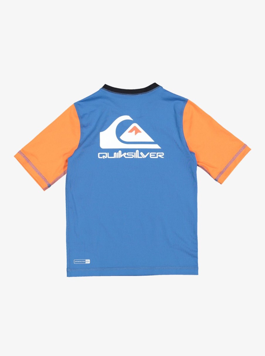 Nino Quiksilver Lycras | Heats Omni - Licra De Manga Corta Upf 50 Para Chicos 2-7 Vallarta Blue