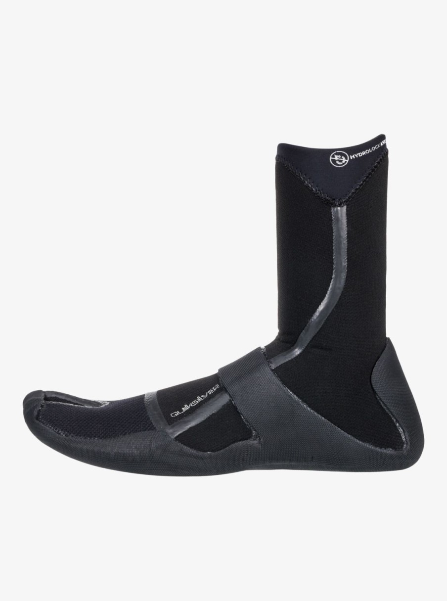 Hombre Quiksilver Trajes De Surf | 3Mm Marathon Sessions - Botines De Surf Con Dedos Separados Para Hombre Black