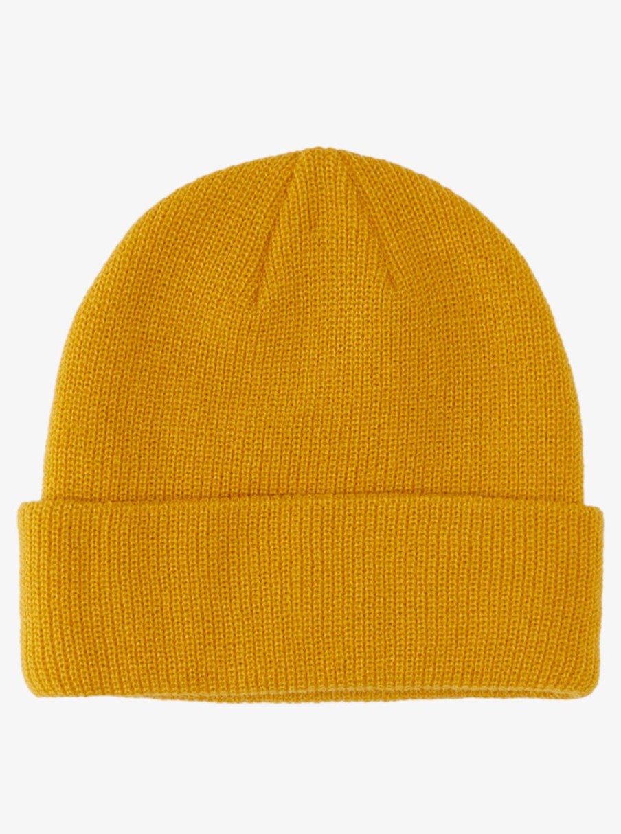 Nino Quiksilver Accesorios | Performer - Gorro Con Dobladillo Para Chicos 8-16 Mustard