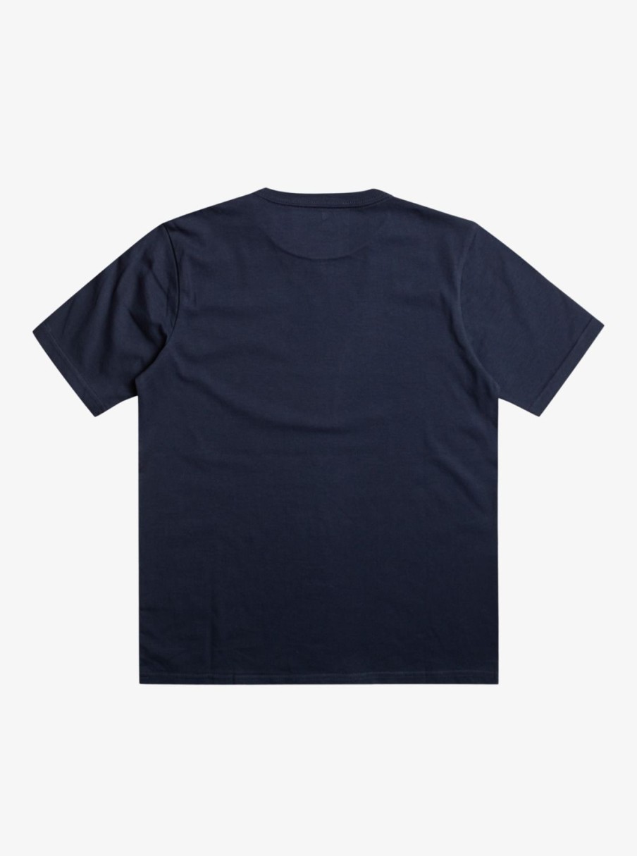 Nino Quiksilver Camisetas | Omni Check Turn - Camiseta Para Chicos 8-16 Navy Blazer