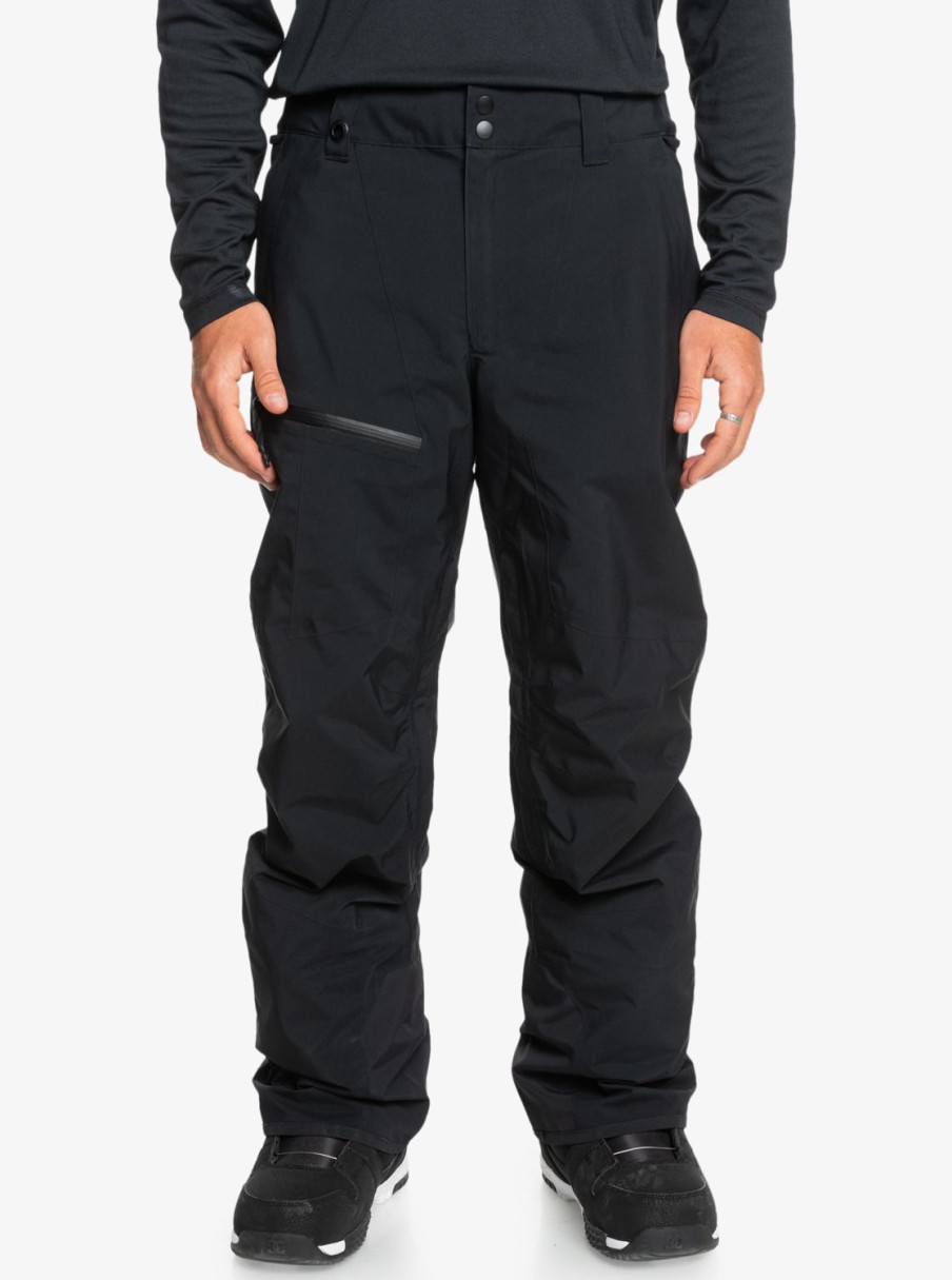 Hombre Quiksilver Pantalones De Snow | Mission Gore-Tex® - Pantalon Para Nieve Para Hombre True Black