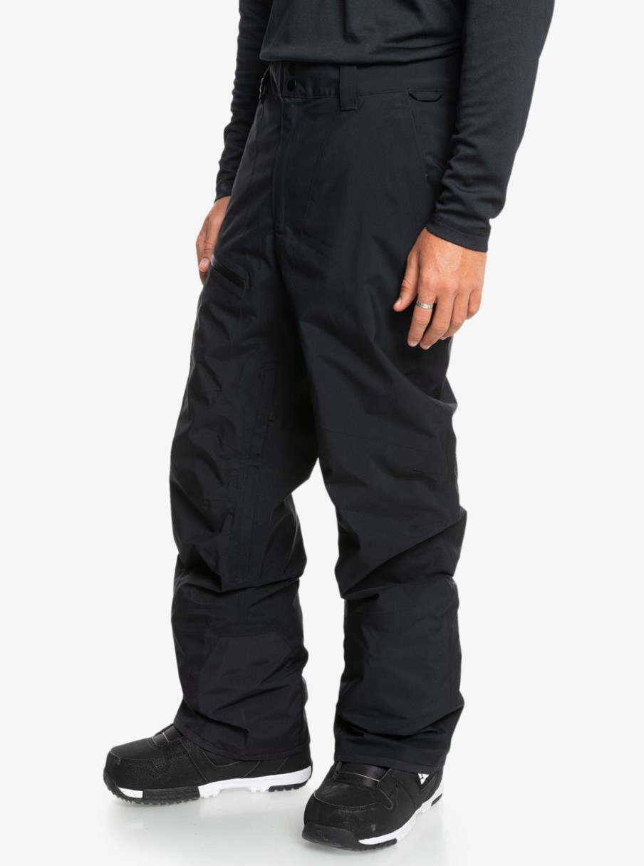 Hombre Quiksilver Pantalones De Snow | Mission Gore-Tex® - Pantalon Para Nieve Para Hombre True Black