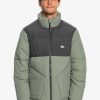 Hombre Quiksilver Chaquetas & Abrigos | Wild Mountain - Chaqueta Acolchada Tecnica Para Hombre Laurel Wreath