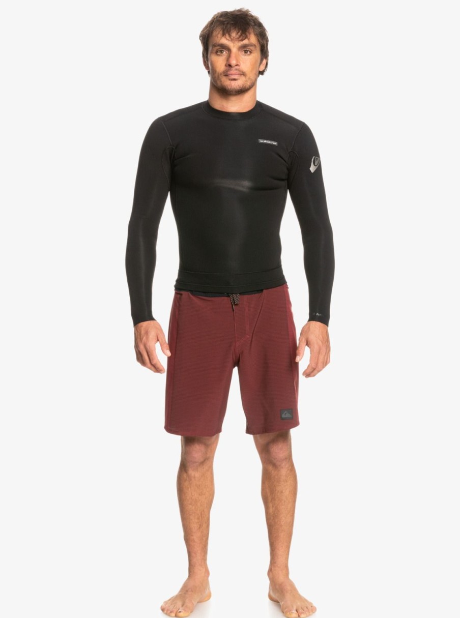 Hombre Quiksilver Trajes De Surf | 2Mm Everyday Sessions - Chaquetilla De Neopreno Para Hombre Black