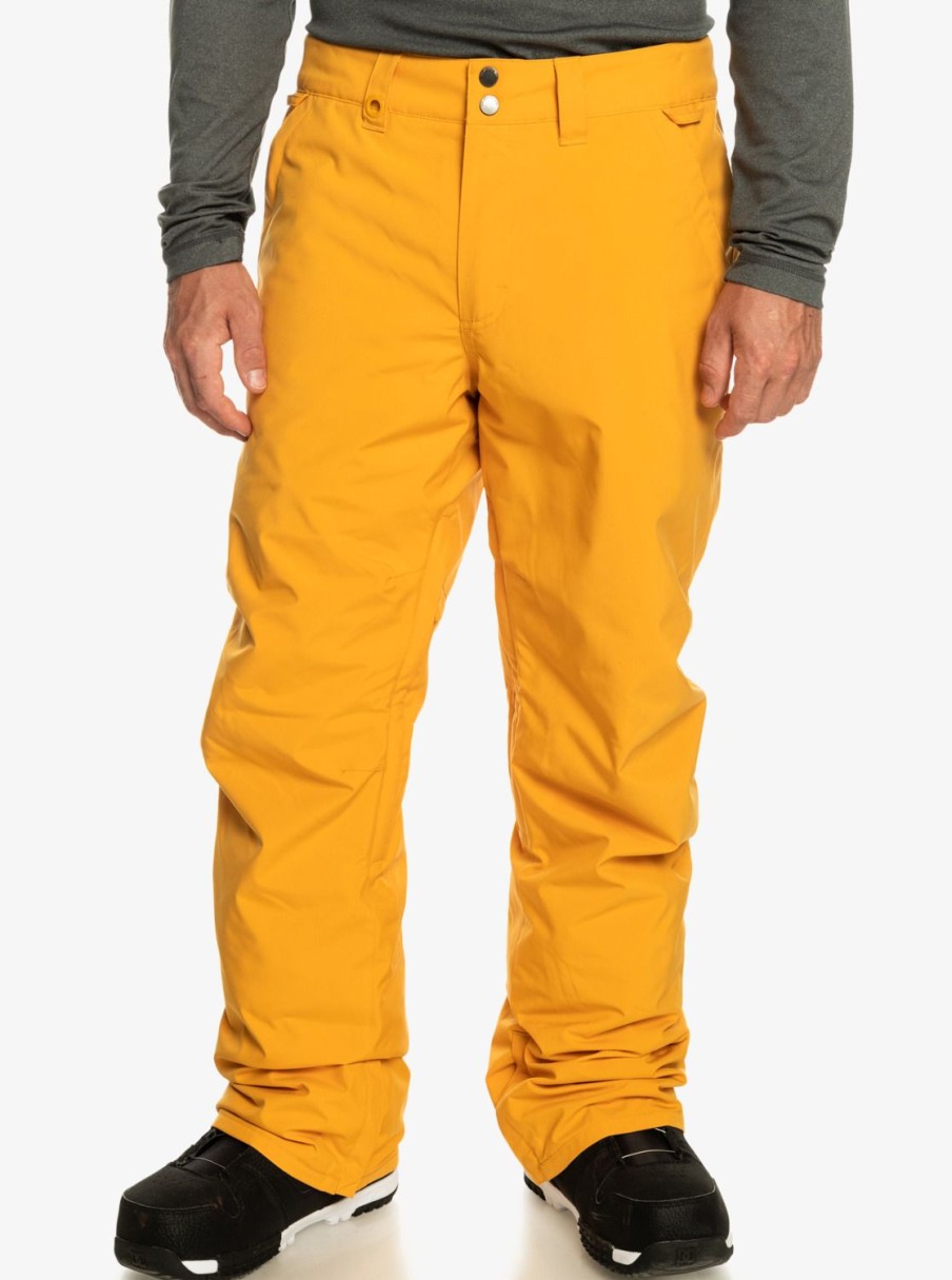 Hombre Quiksilver Pantalones De Snow | Estate - Pantalon Para Nieve Para Hombre Mineral Yellow