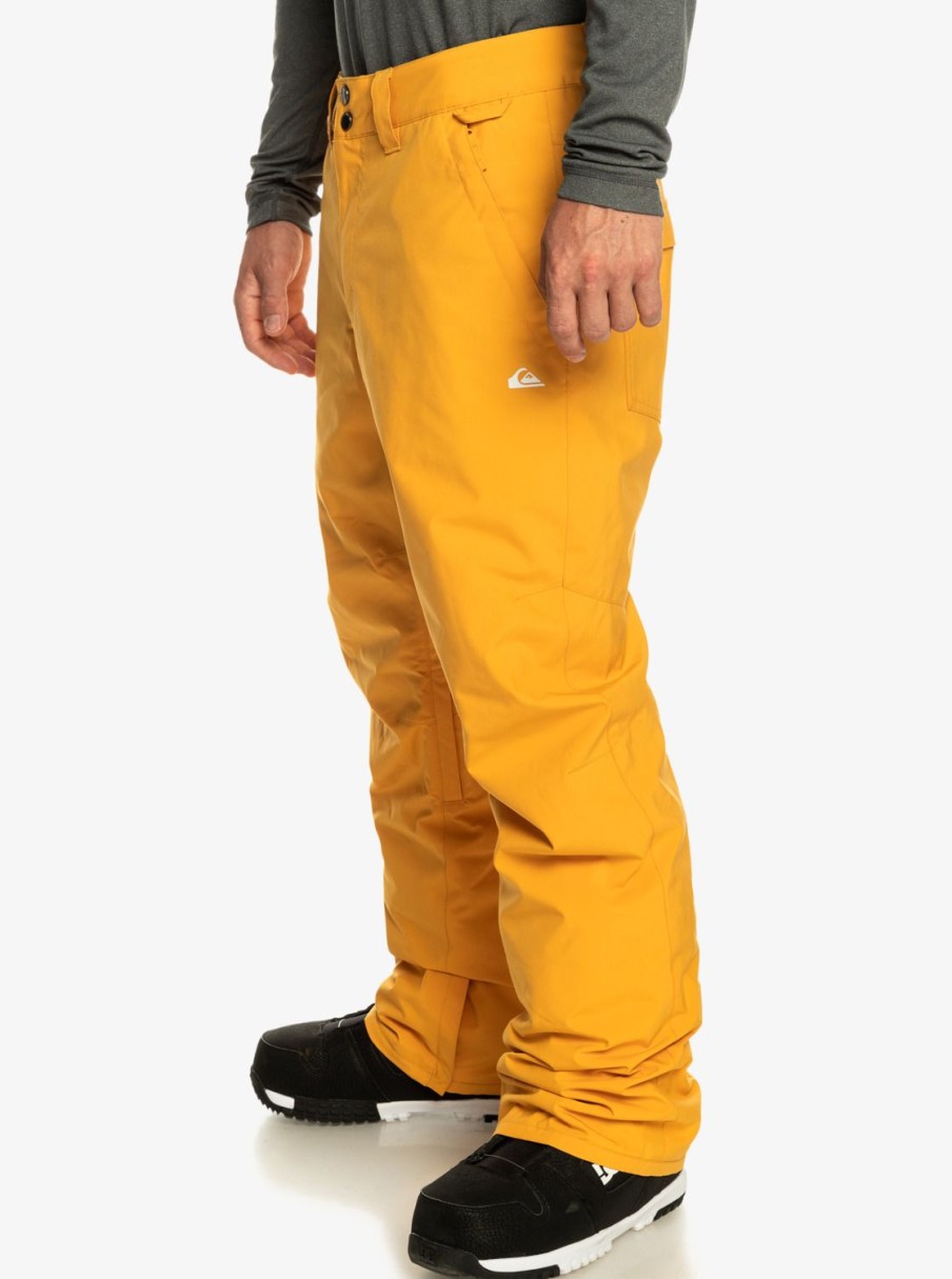 Hombre Quiksilver Pantalones De Snow | Estate - Pantalon Para Nieve Para Hombre Mineral Yellow