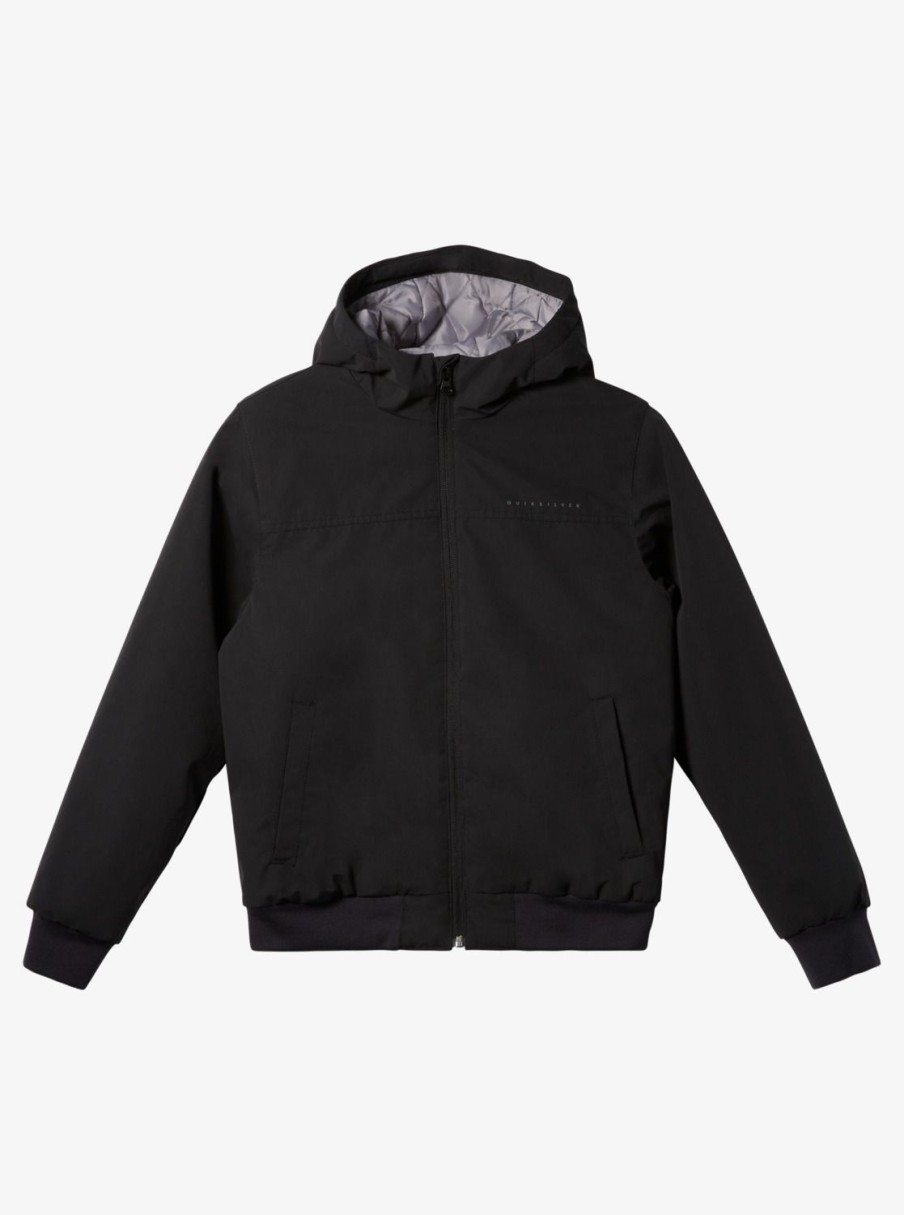 Nino Quiksilver Chaquetas & Abrigos | Brooks 5K - Chaqueta Resistente Al Agua Para Chicos 8-16 Black