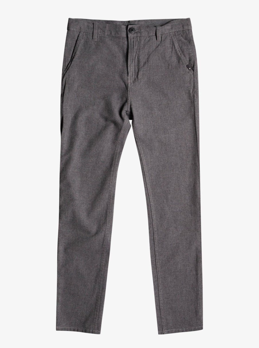 Nino Quiksilver Pantalones | Stretch - Pantalon Chino Para Chicos Dark Grey Heather