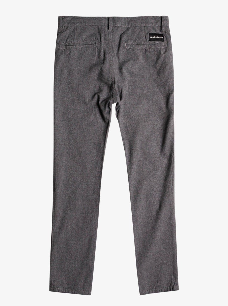 Nino Quiksilver Pantalones | Stretch - Pantalon Chino Para Chicos Dark Grey Heather