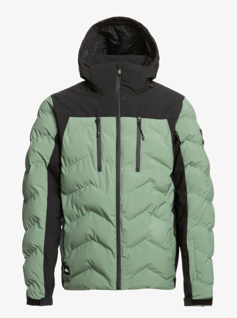 Hombre Quiksilver Chaquetas De Snow | The Edge - Chaqueta Tecnica Snow Para Hombre Laurel Wreath