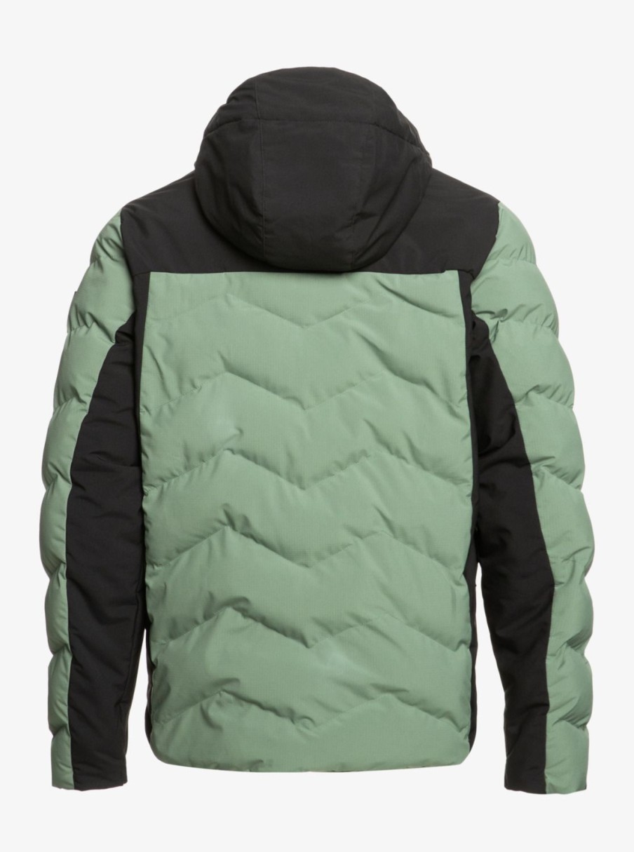 Hombre Quiksilver Chaquetas De Snow | The Edge - Chaqueta Tecnica Snow Para Hombre Laurel Wreath