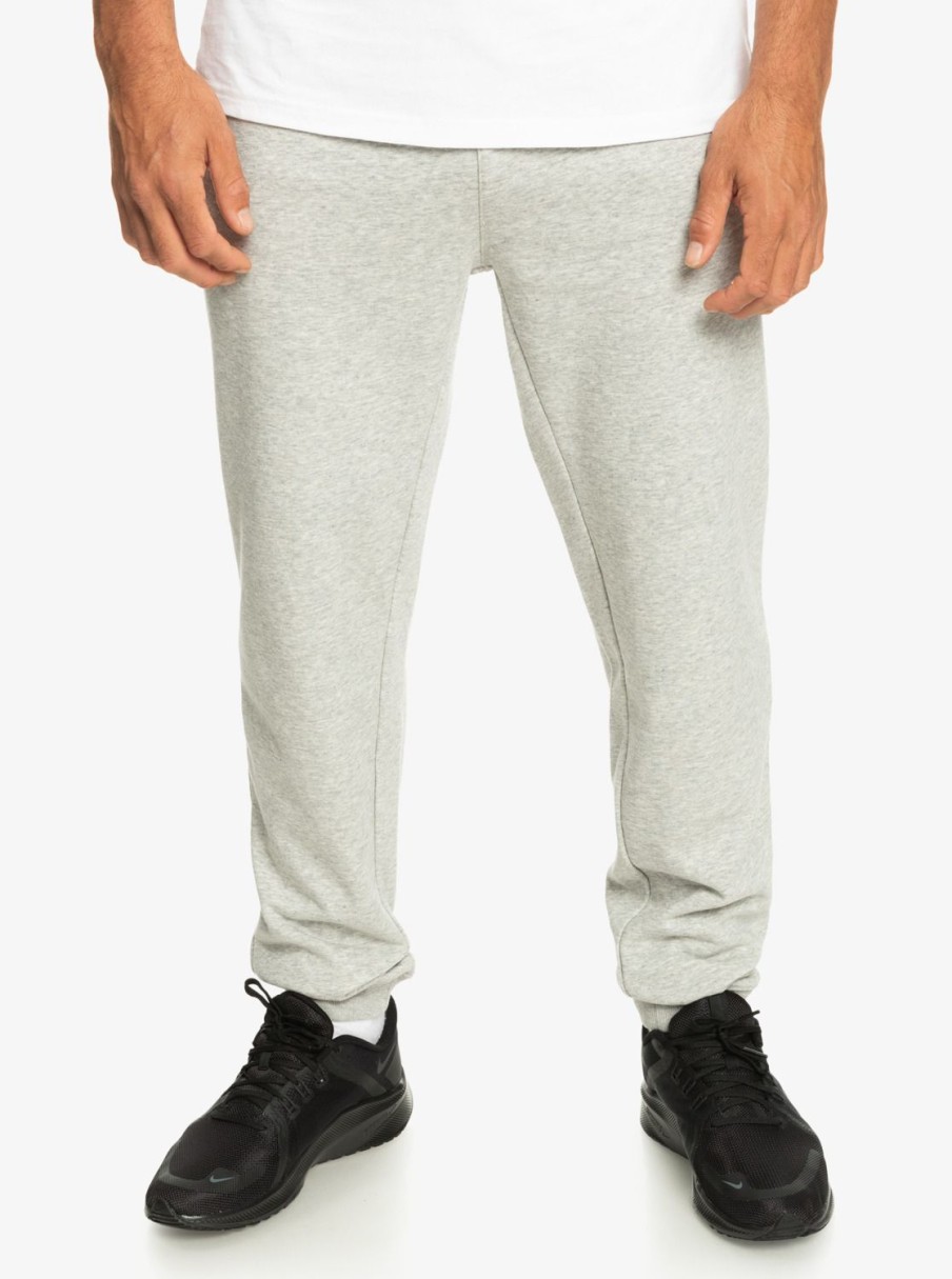 Hombre Quiksilver Pantalones | Essentials - Pantalon De Chandal Para Hombre Light Grey Heather