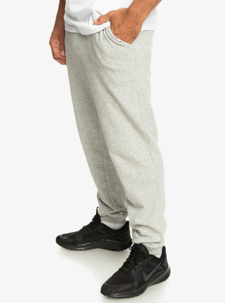 Hombre Quiksilver Pantalones | Essentials - Pantalon De Chandal Para Hombre Light Grey Heather