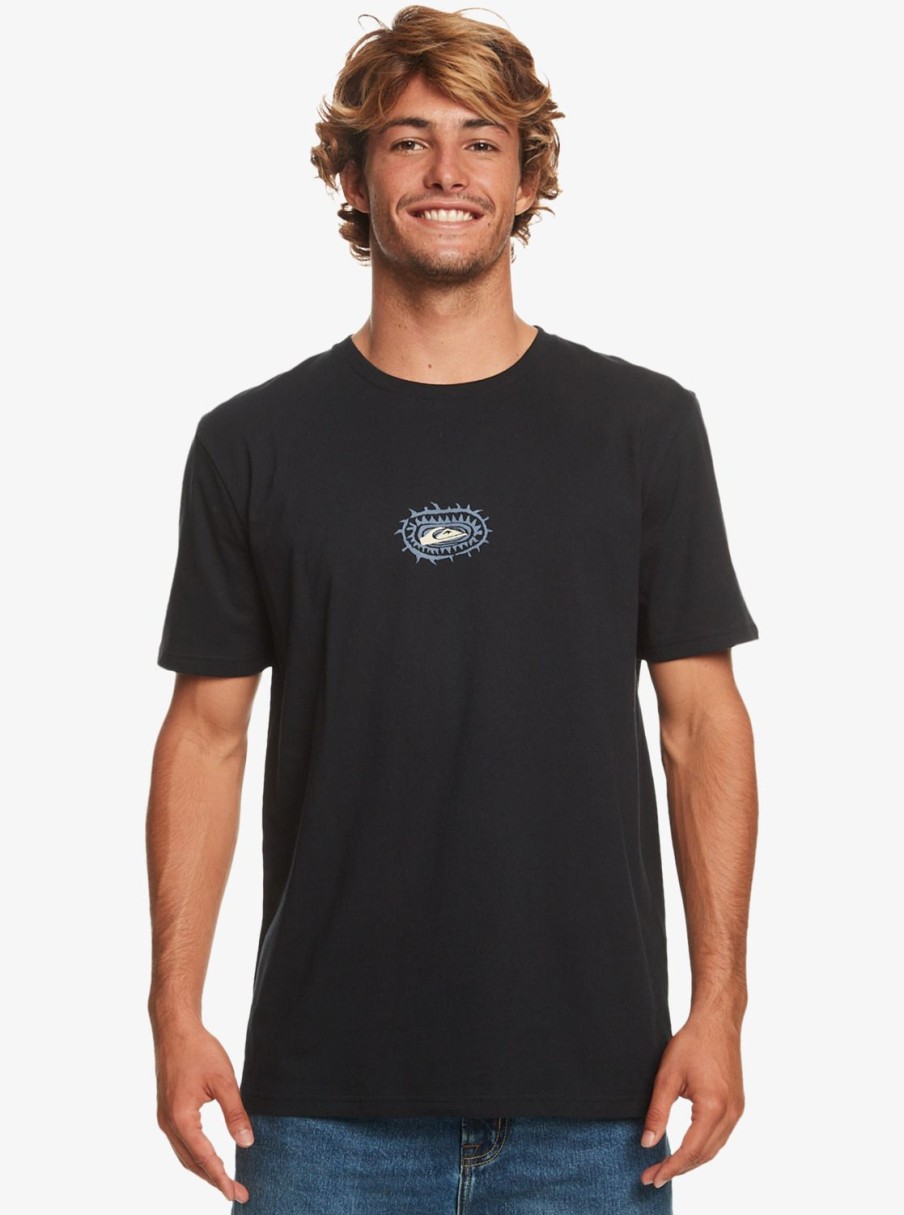 Hombre Quiksilver Camisetas & Polos | Urban Surfin - Camiseta Para Hombre Black