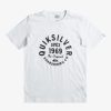 Nino Quiksilver Camisetas | Circled Script - Camiseta Para Chicos 8-16 White