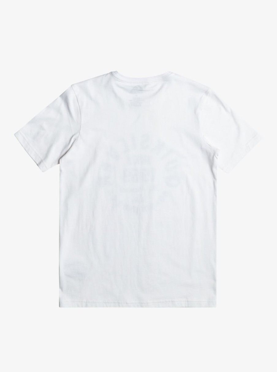 Nino Quiksilver Camisetas | Circled Script - Camiseta Para Chicos 8-16 White