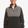 Hombre Quiksilver Sudaderas & Jerseis | Taped Off - Sudadera Con Media Cremallera Para Hombre Black