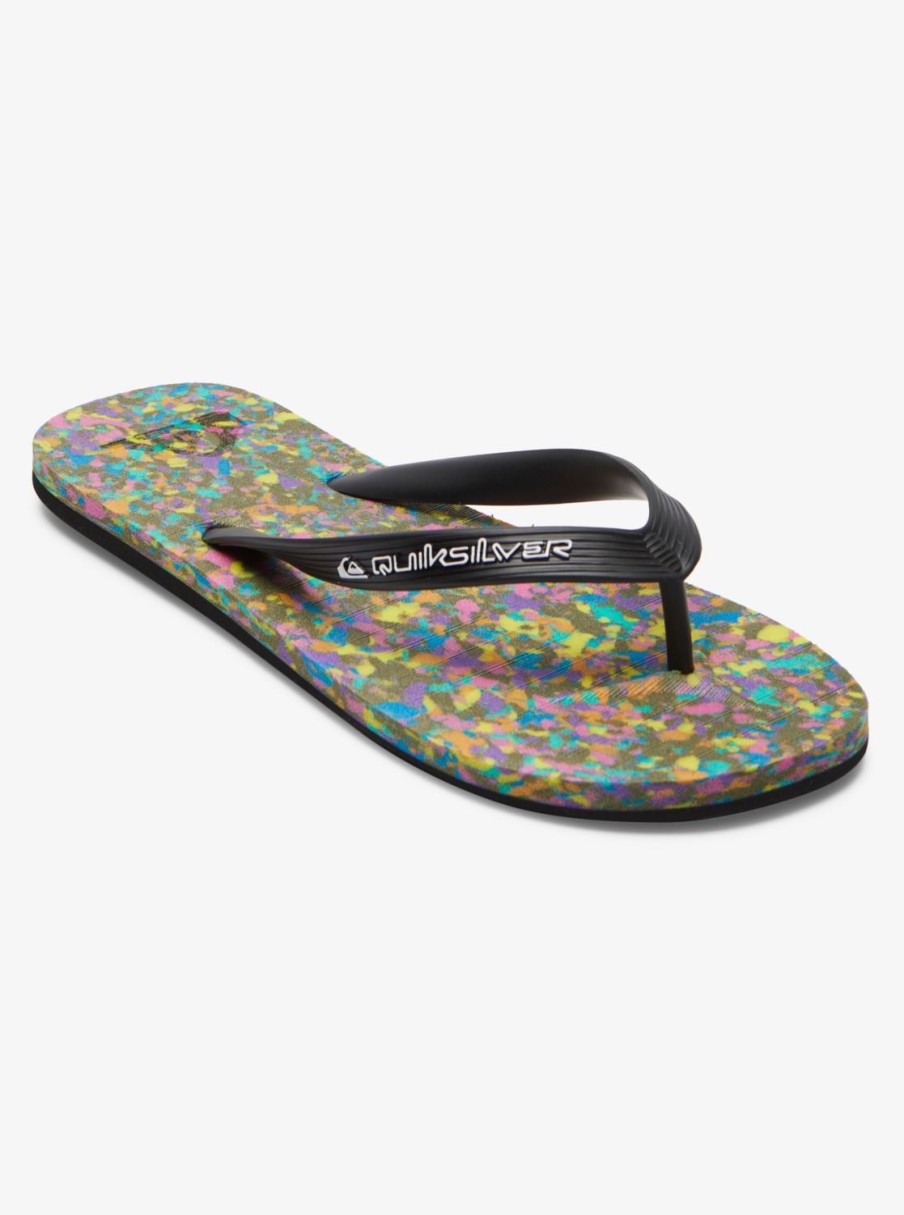 Hombre Quiksilver | Molokai Recycled - Chanclas Para Hombre Black/Blue/Black