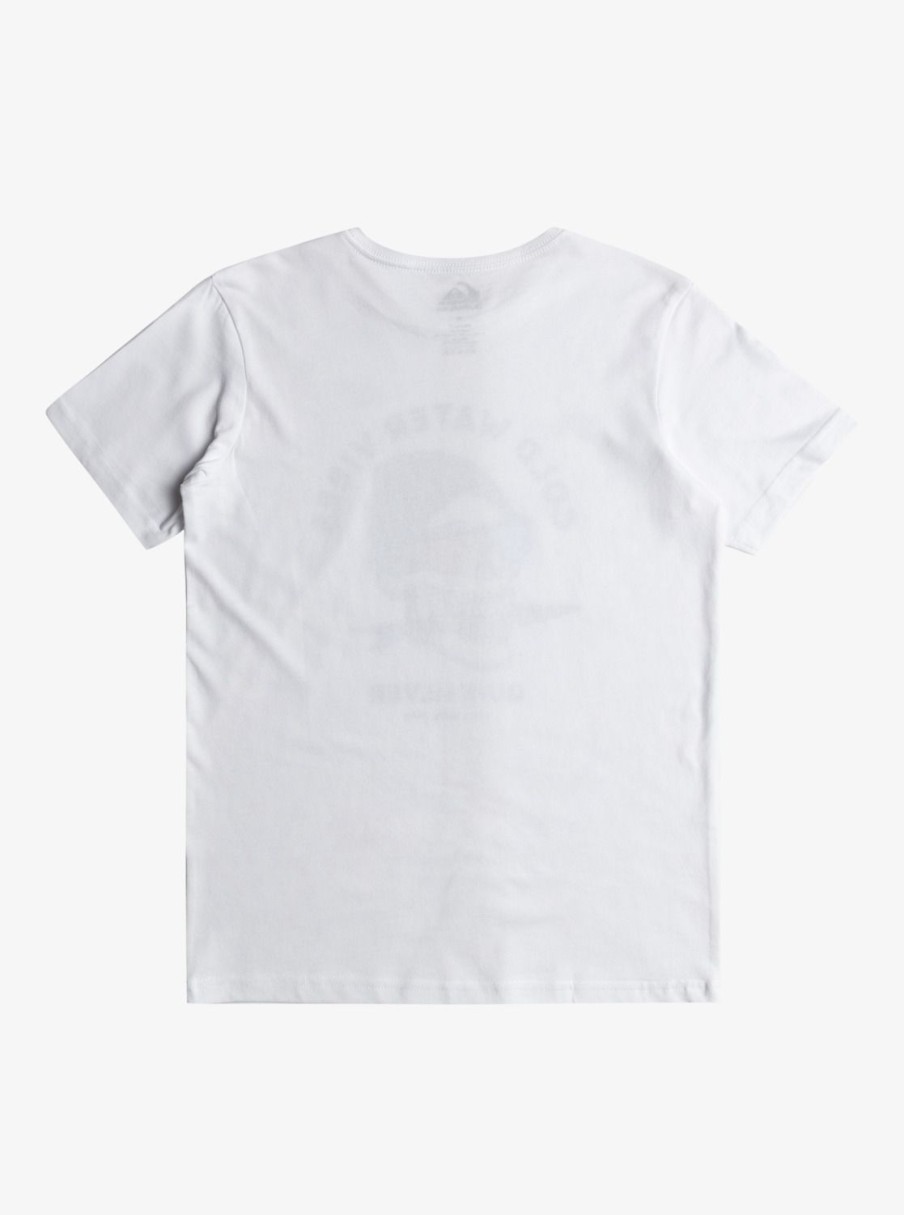 Nino Quiksilver Camisetas | Qs Skull - Camiseta Para Chicos 8-16 White