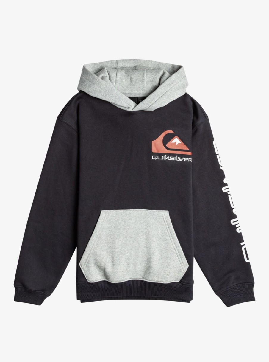 Nino Quiksilver Sudaderas | Omni Logo - Sudadera Con Capucha Para Chicos 10-16 Black