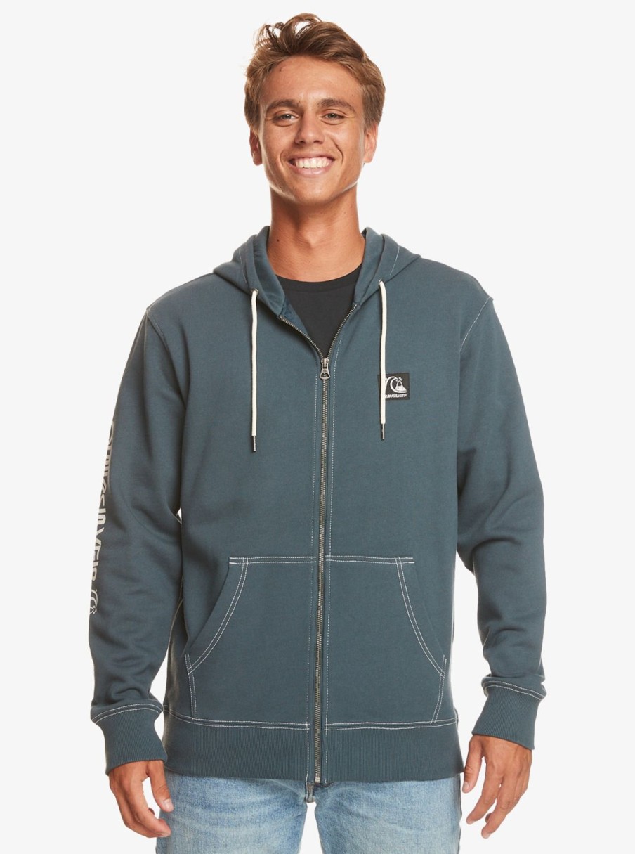 Hombre Quiksilver Sudaderas & Jerseis | The Original - Sudadera Con Capucha Y Cremallera Para Hombre Midnight Navy