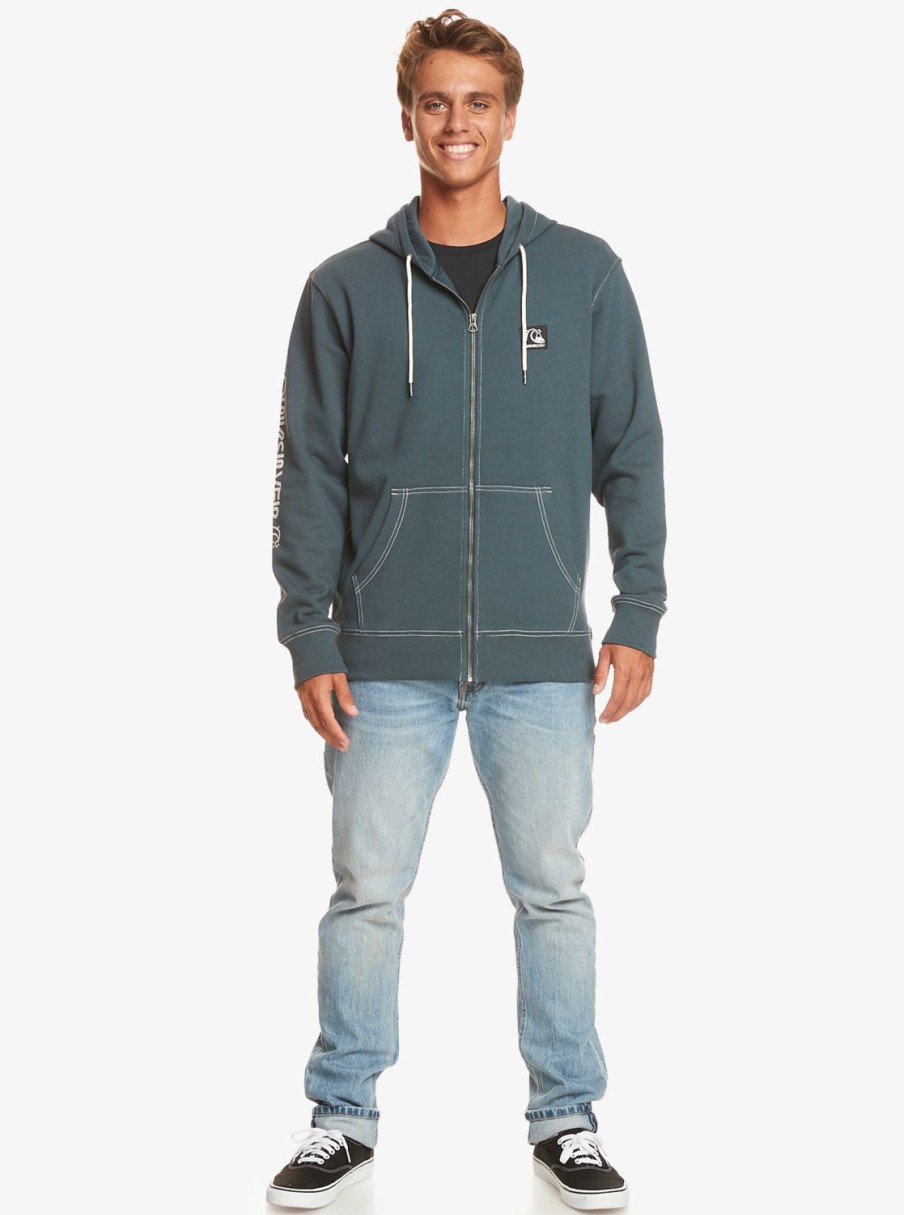 Hombre Quiksilver Sudaderas & Jerseis | The Original - Sudadera Con Capucha Y Cremallera Para Hombre Midnight Navy