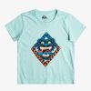 Nino Quiksilver Camisetas | Dirty Paws - Camiseta Para Chicos 8-16 Pastel Turquoise