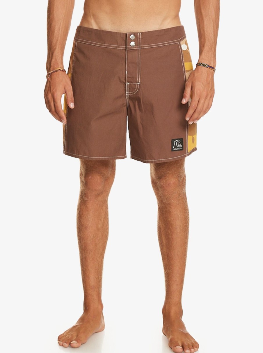 Hombre Quiksilver Boardshorts | Original Arch Andy Y Andy 16" - Boardshorts Para Hombre Dark Earth