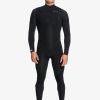 Hombre Quiksilver Trajes De Surf | 5/4/3Mm Everyday Sessions - Traje De Surf Con Cremallera En El Pecho Para Hombre Black